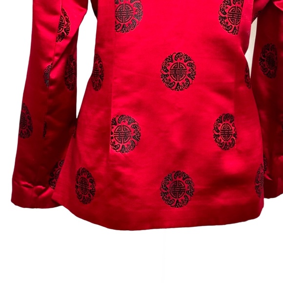 Red Satin Kimono Jacket - Picture 5 of 5